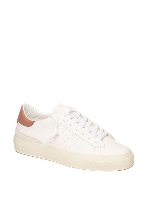 sneaker sonica calf bianco/rosa D.A.T.E. | SONICA DCALF-WHT/PNK